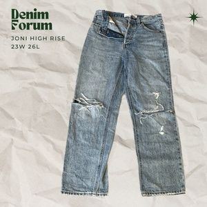 Aritiza - Denim Forum  The Joni High Rise Loose 26l